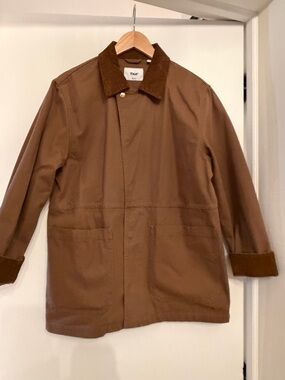 Aritzia Brown Field Jacket with Corduroy Collar